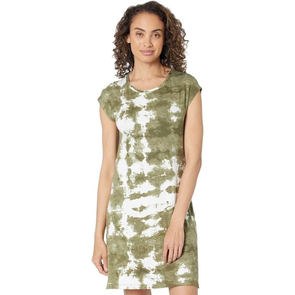 NEW Women's Calvin Klein Tie Dye T-Shirt  Dress 8 cap sleeve